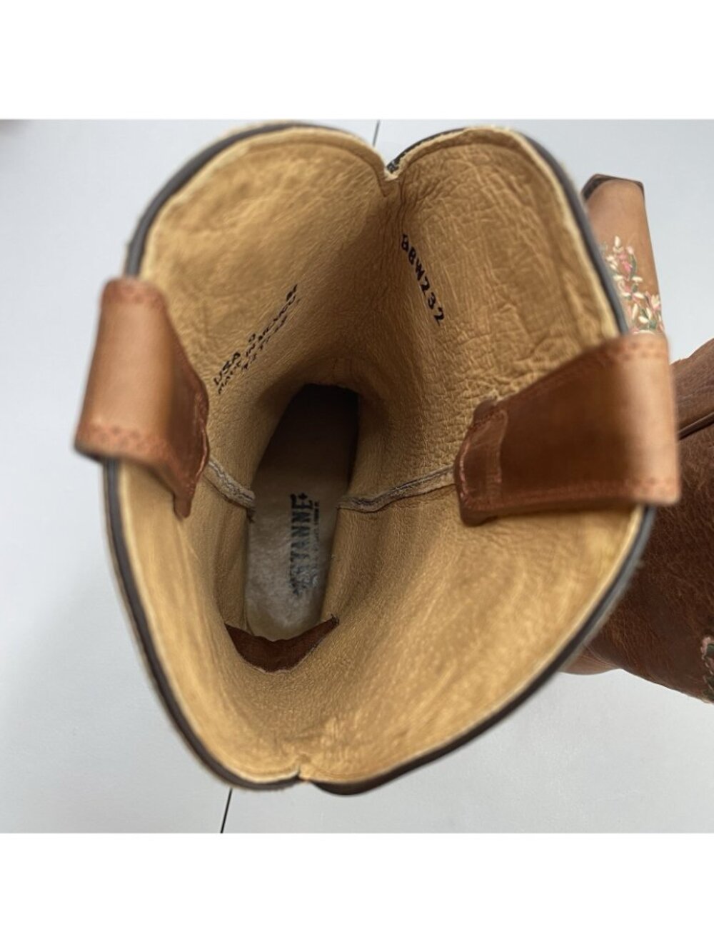 Shyanne Maisie Cowgirl Boots Floral Embroidered Western Snip Toe Leather Women 9 - Picture 14 of 16